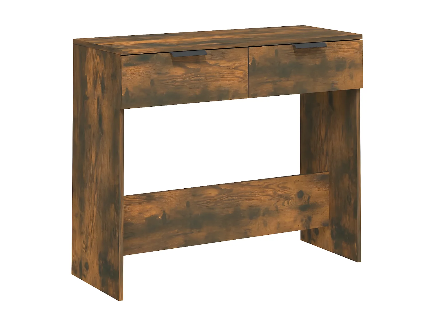 Table console Chêne fumé 90x36x75 cm Bois d'ingénierie GHR29430