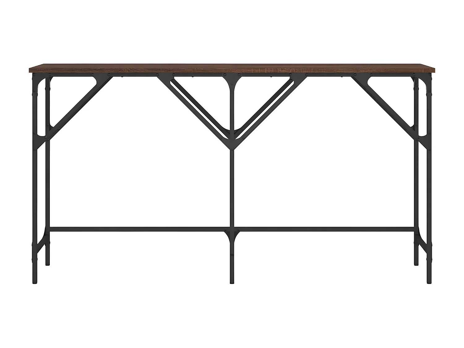 Konsolentisch,Flurtisch Braun Eichen-Optik 140x29x75 cm Holzwerkstoff -gkd214138