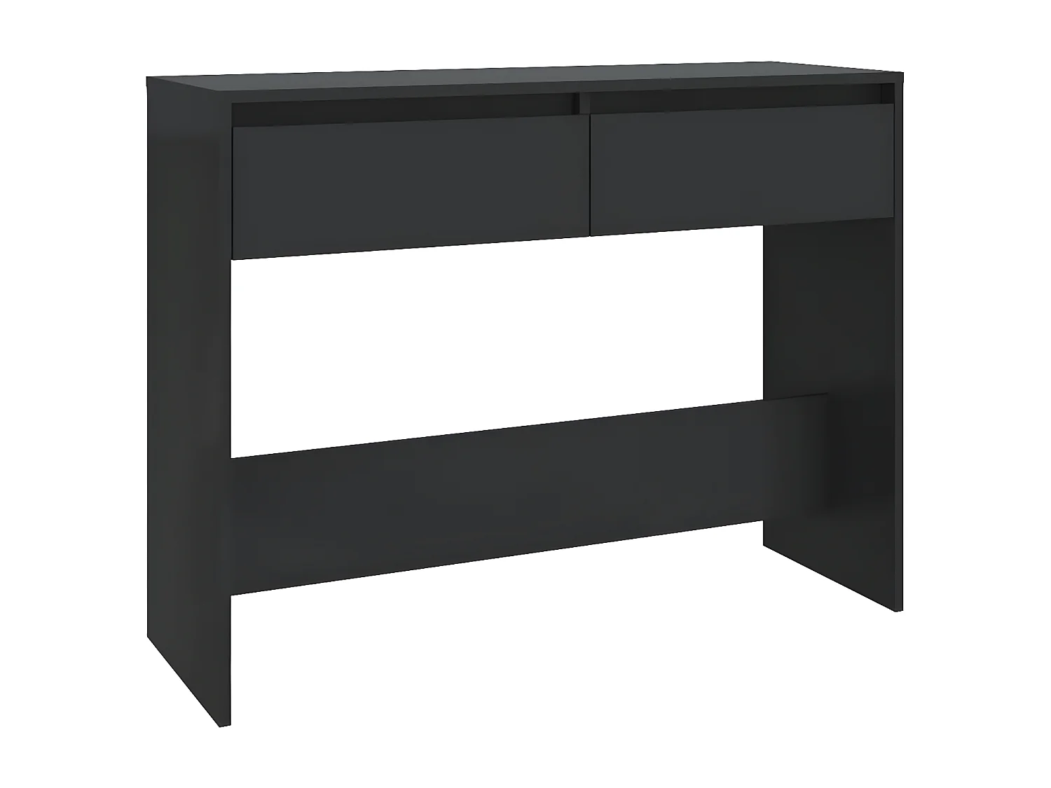 Table console Noir 100x35x76,5 cm Aggloméré GHR23430