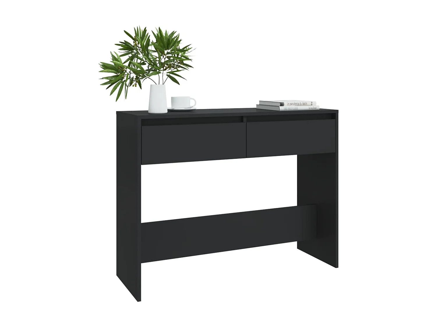 Table console Noir 100x35x76,5 cm Aggloméré GHR23430