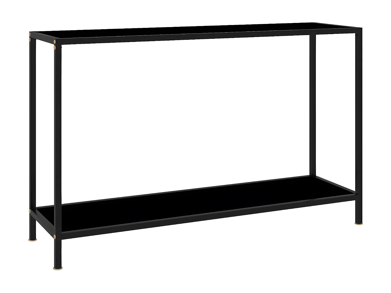 Table console Noir 120x35x75 cm Verre trempé GHR34769