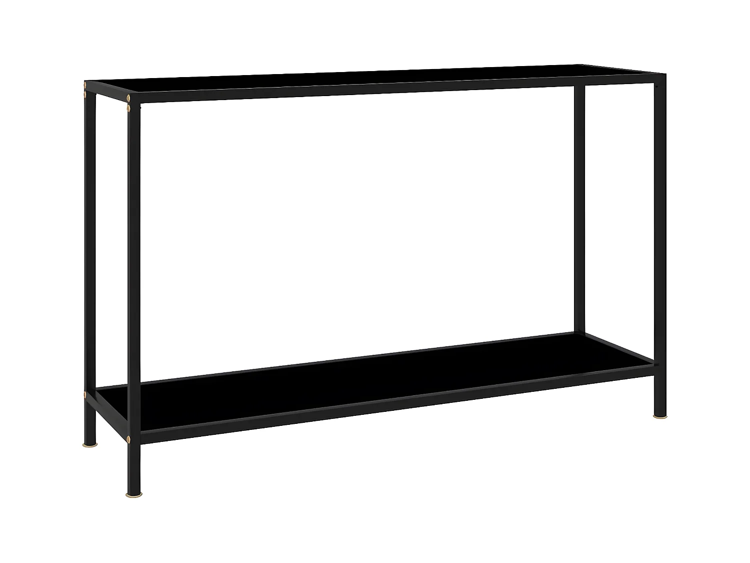 Table console Noir 120x35x75 cm Verre trempé GHR34769