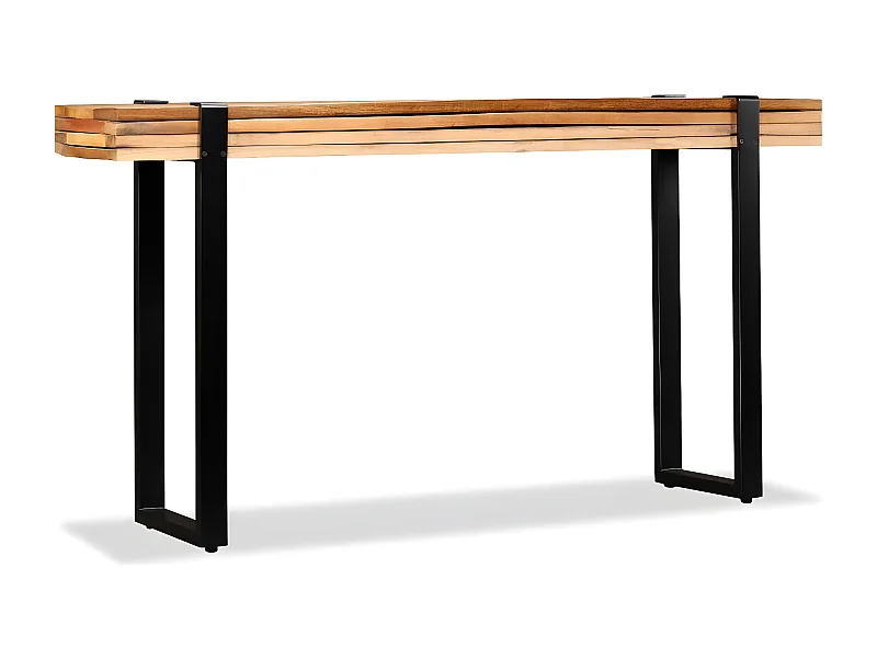 Wandtafel verstelbaar massief gerecycled hout NL457547