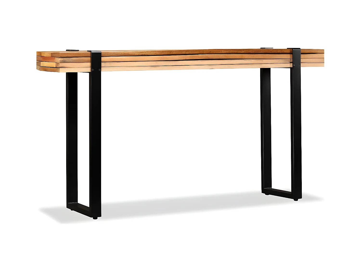 Table console Bois de récupération massif réglable GHR98880