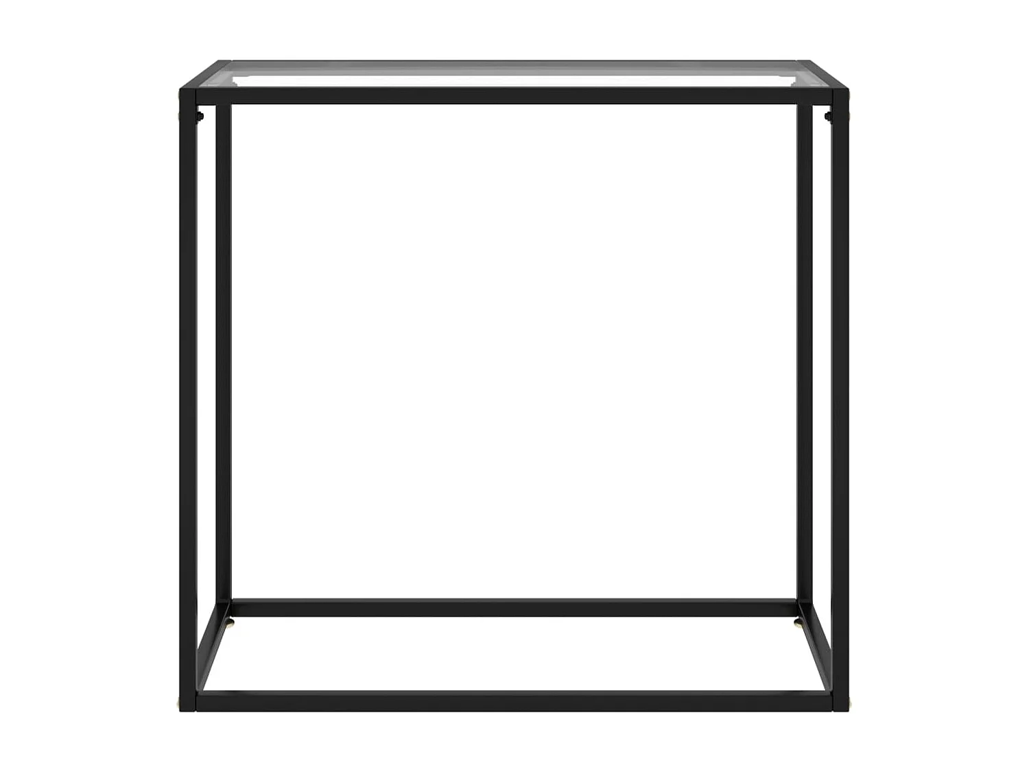 Table console Transparent 80x35x75 cm Verre trempé GHR22034