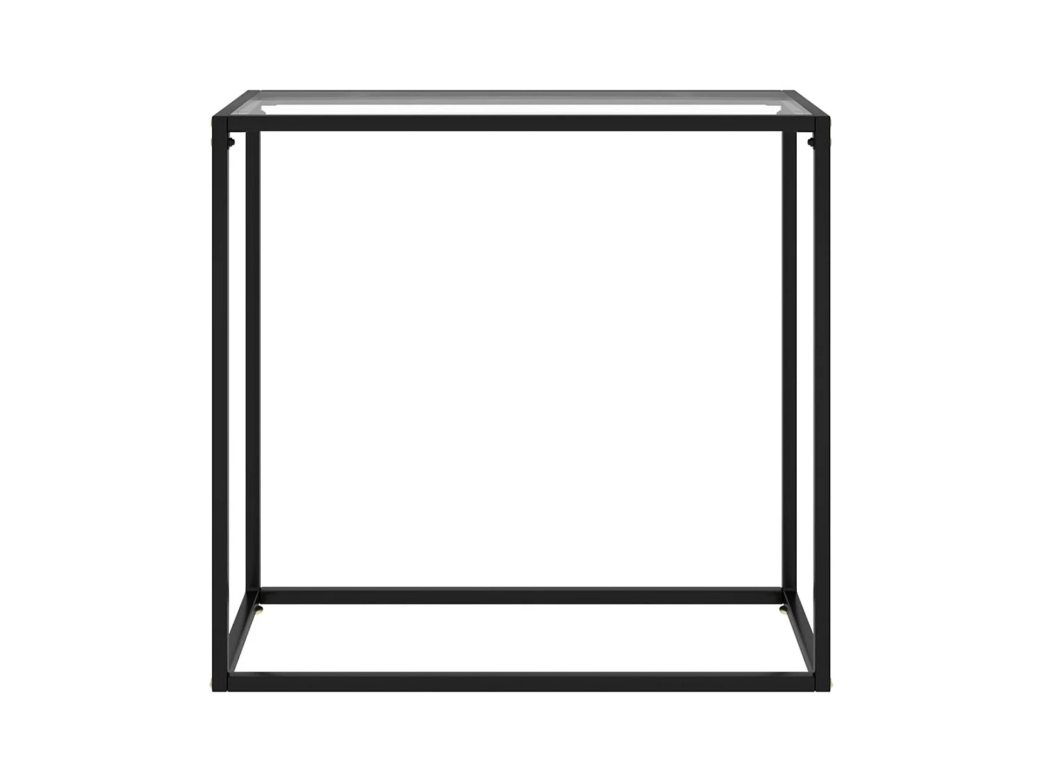 Mesa consola vidrio templado transparente 80x35x75 cm ES953745