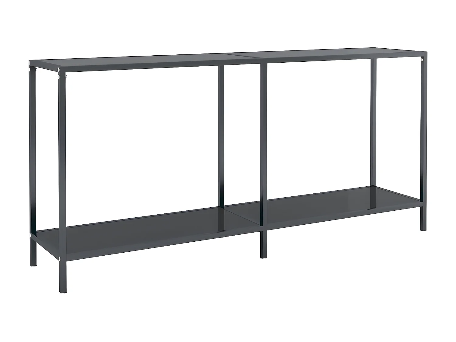 Table console Noir 160x35x75,5 cm Verre trempé GHR24296