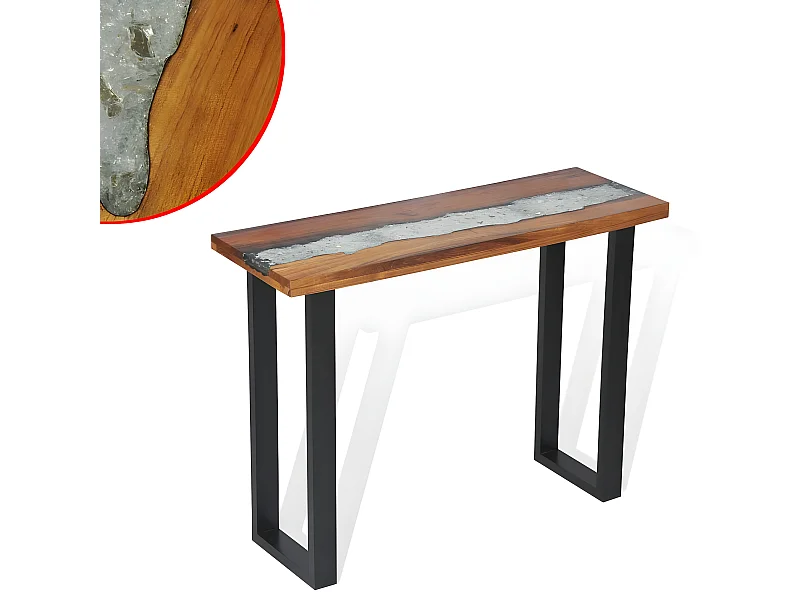 Table console Teck 100 x 35 x 75 cm GHR78393
