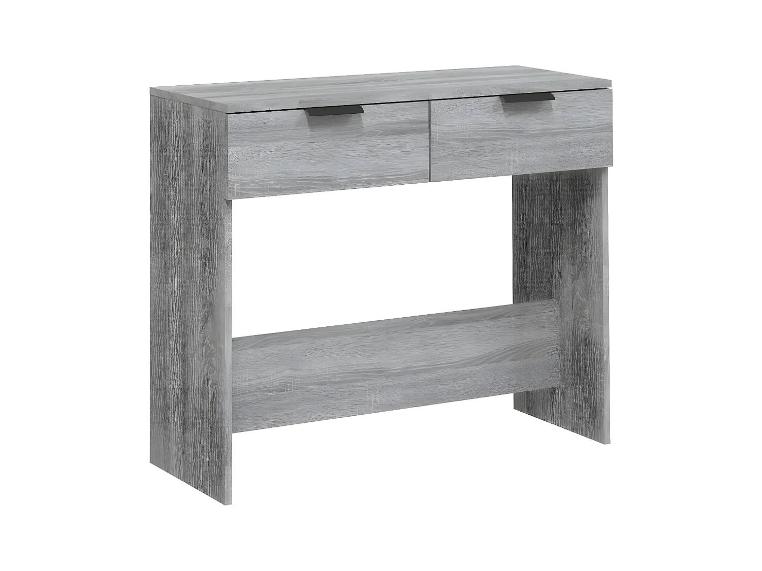 Mesa consola madera contrachapada gris Sonoma 90x36x75 cm ES632775