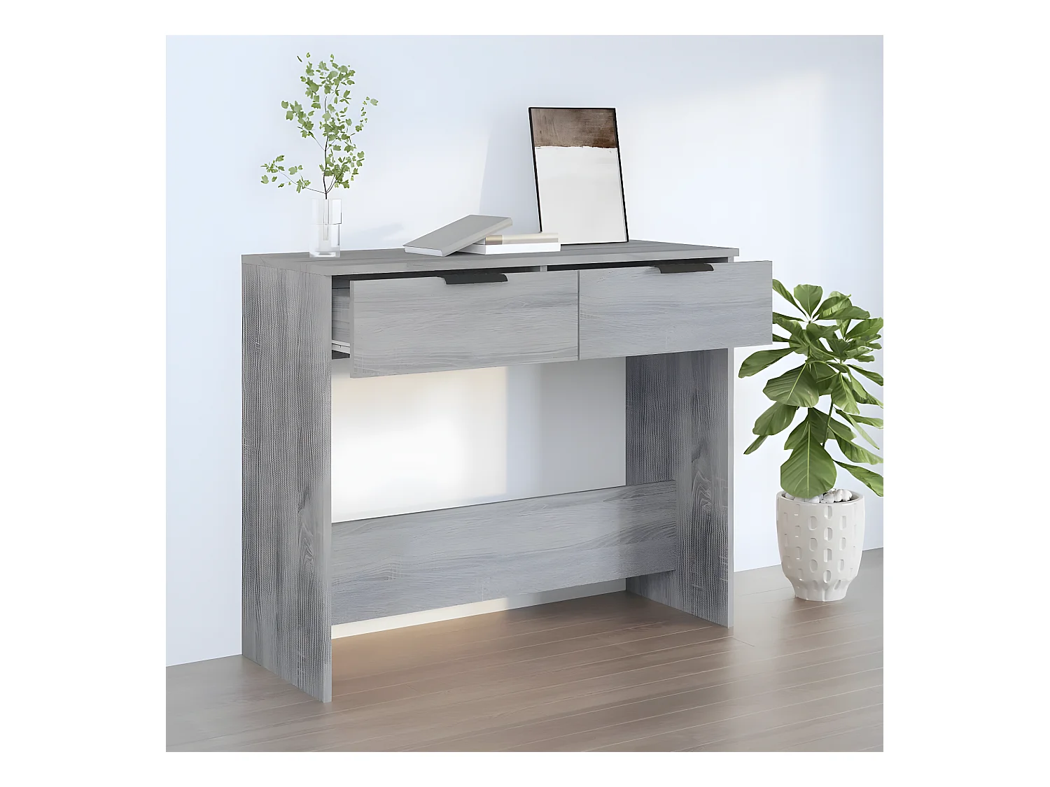 Table console Sonoma gris 90x36x75 cm Bois d'ingénierie GHR25672