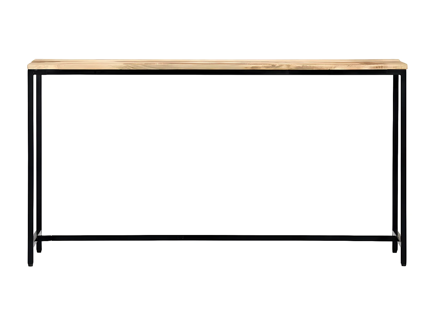 Table console 140 x 35 x 76 cm Bois de manguier massif brut GHR25360