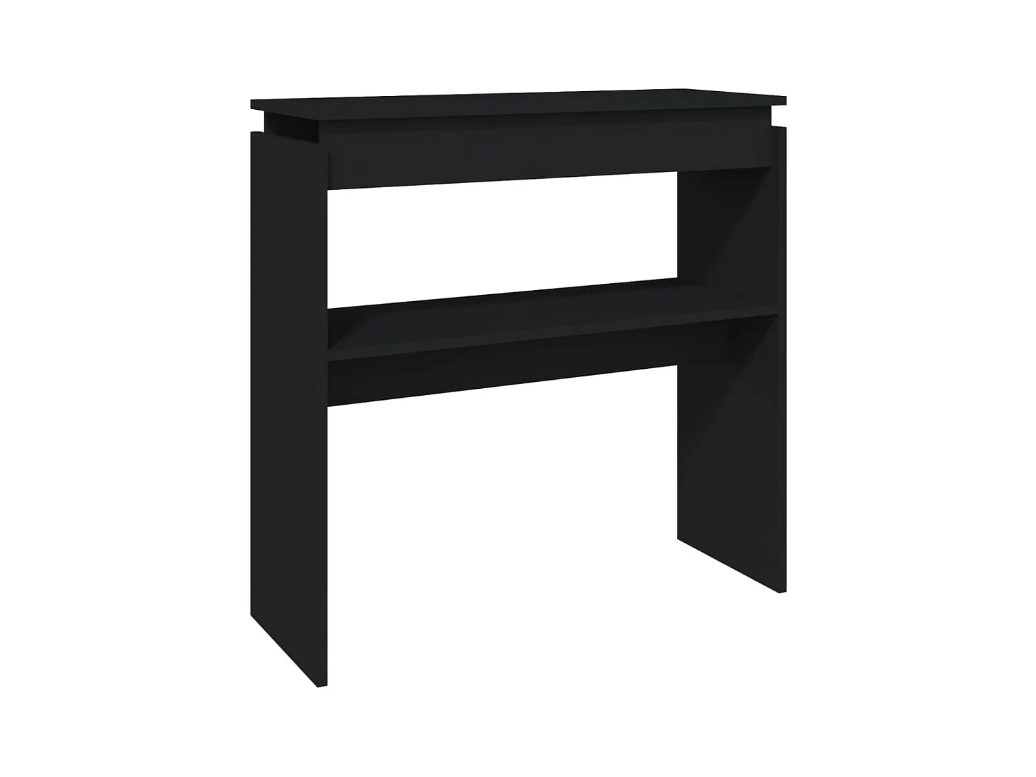Konsolentisch,Flurtisch Schwarz 80x30x80 cm Holzwerkstoff -gkd161751