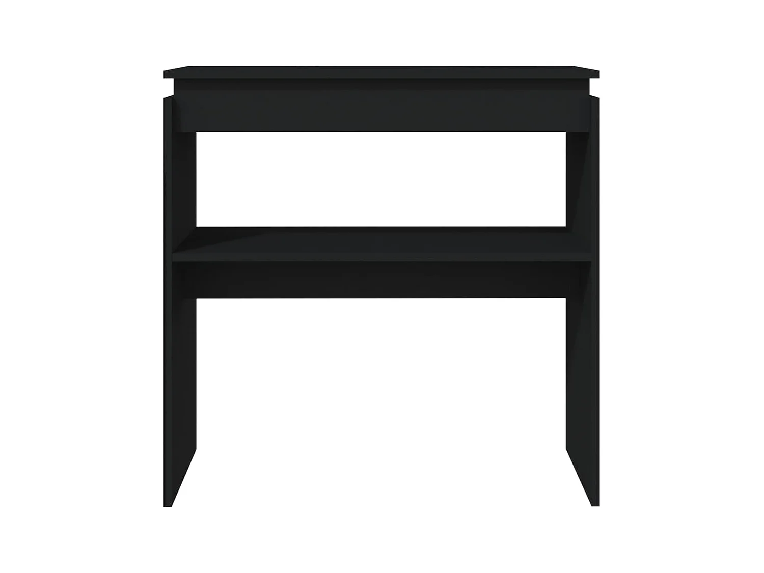 Konsolentisch,Flurtisch Schwarz 80x30x80 cm Holzwerkstoff -gkd161751