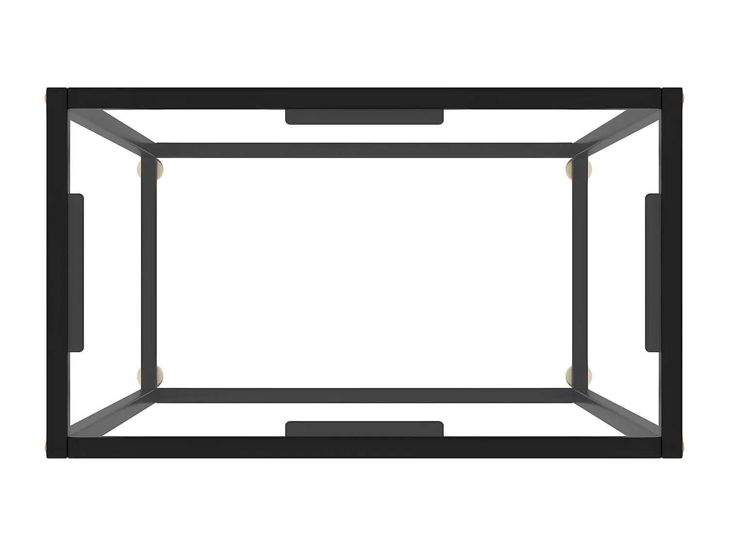 Mesa consola vidrio templado transparente 60x35x75 cm ES607211