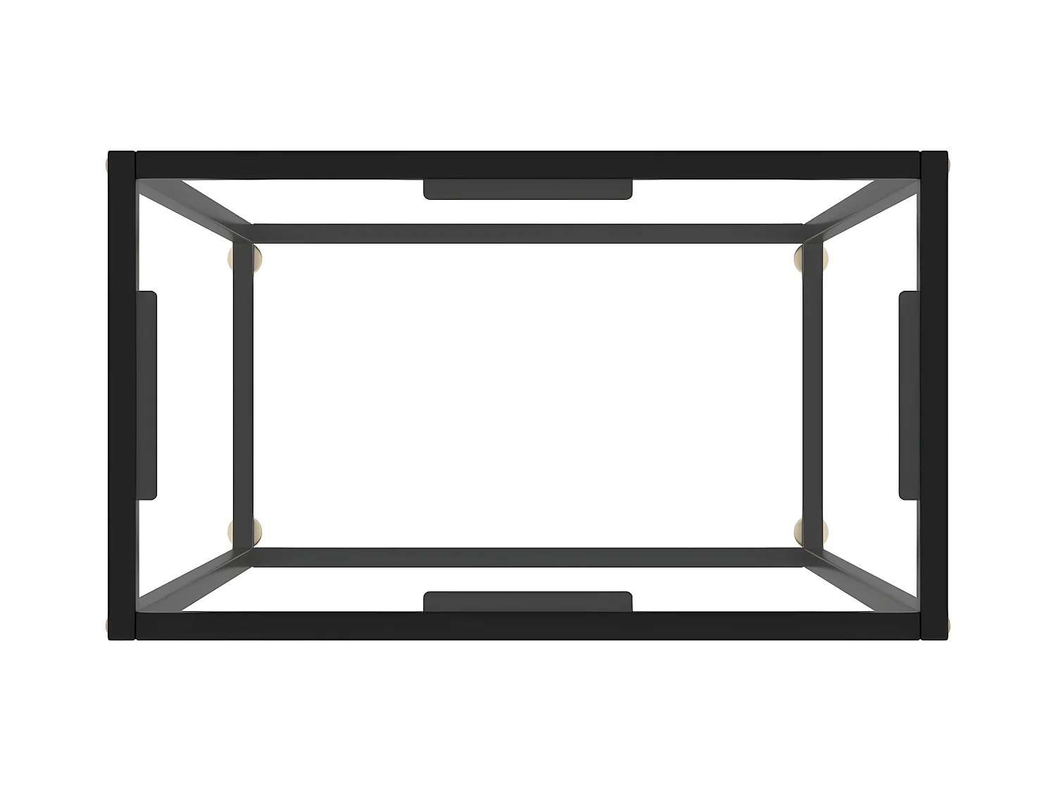 Mesa consola vidrio templado transparente 60x35x75 cm ES607211