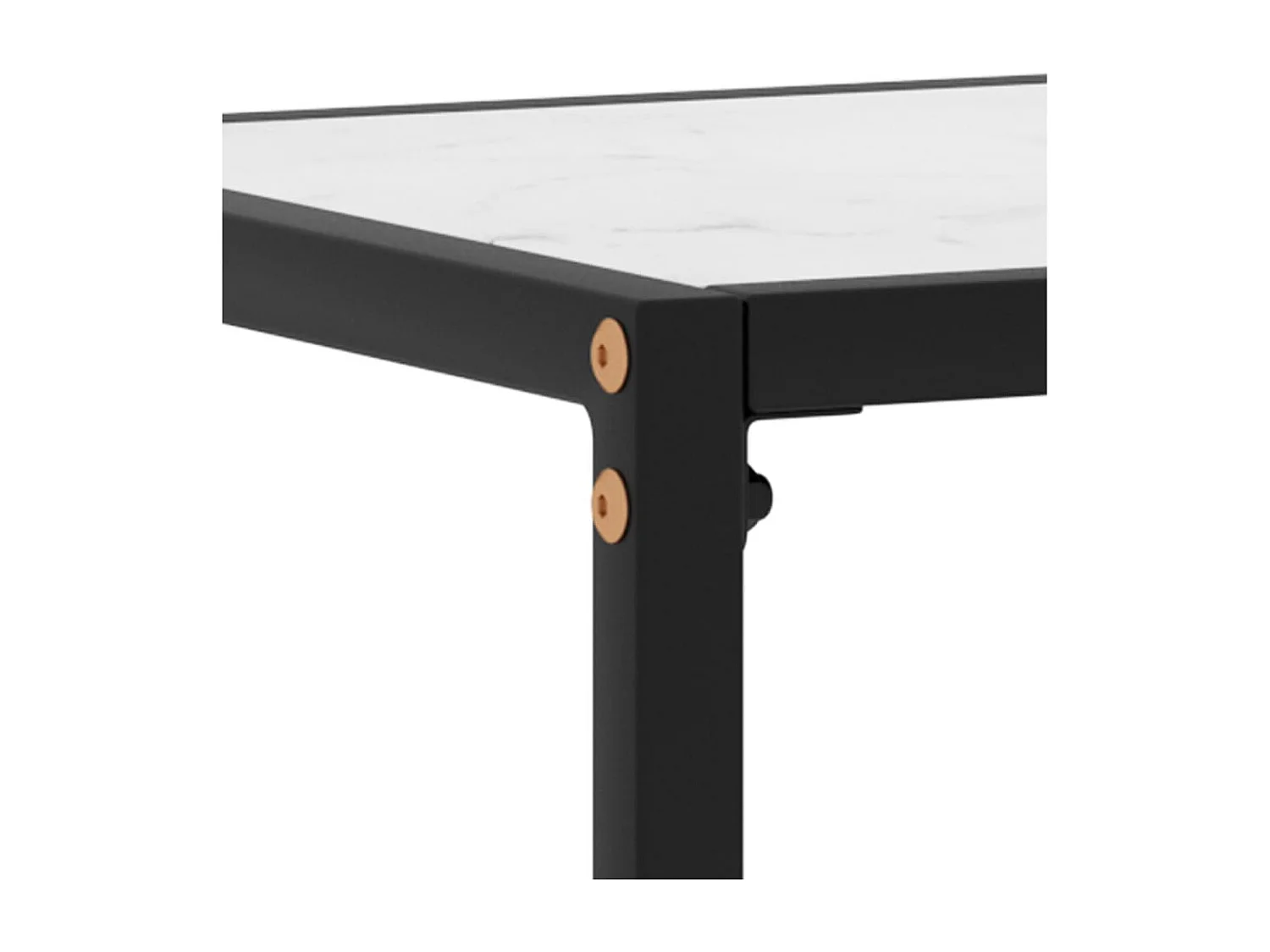 Table console Blanc 80x35x75 cm Verre trempé GHR49454