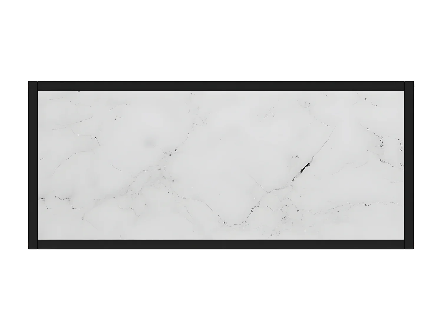 Table console Blanc 80x35x75 cm Verre trempé GHR49454