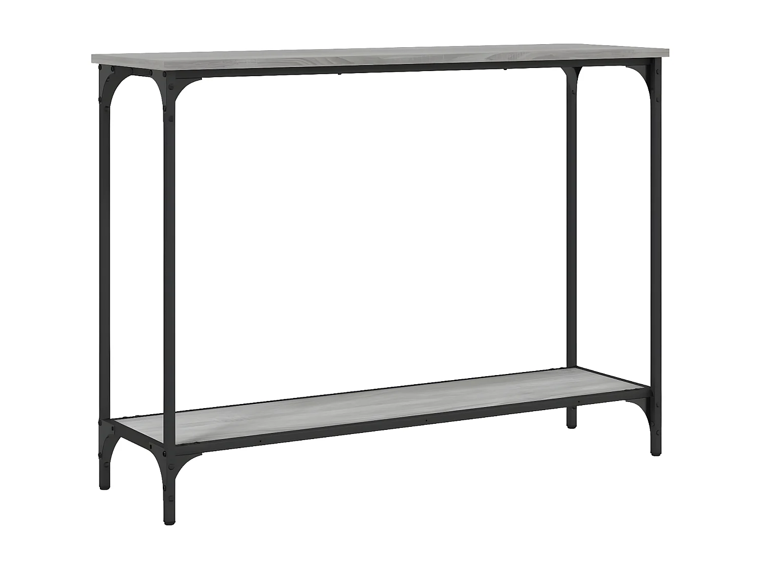 Mesa consola madera de ingeniería gris Sonoma 101x30,5x75 cm ES971942