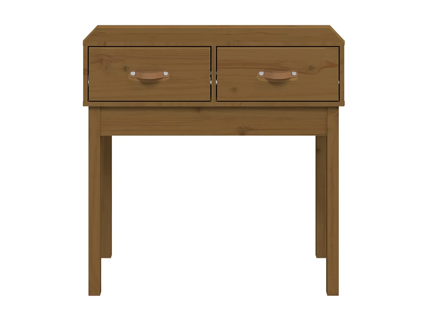 Table console Marron miel 76,5x40x75 cm Bois massif de pin GHR10821