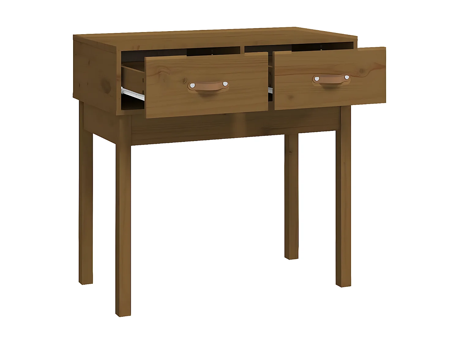 Table console Marron miel 76,5x40x75 cm Bois massif de pin GHR10821
