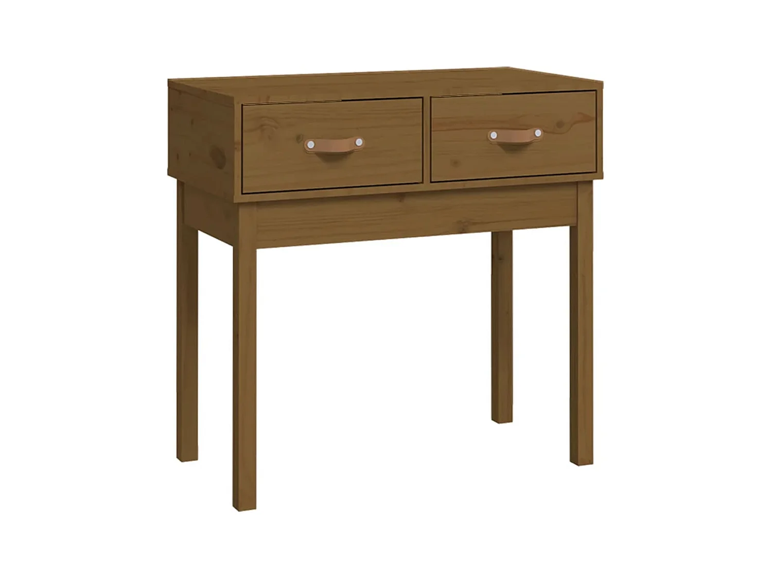 Wandtafel 76,5x40x75 cm massief grenenhout honingbruin NL854505