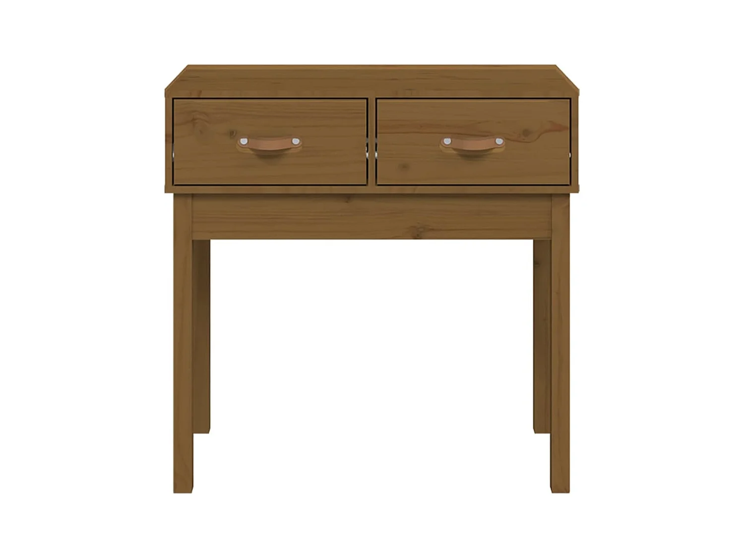 Wandtafel 76,5x40x75 cm massief grenenhout honingbruin NL854505