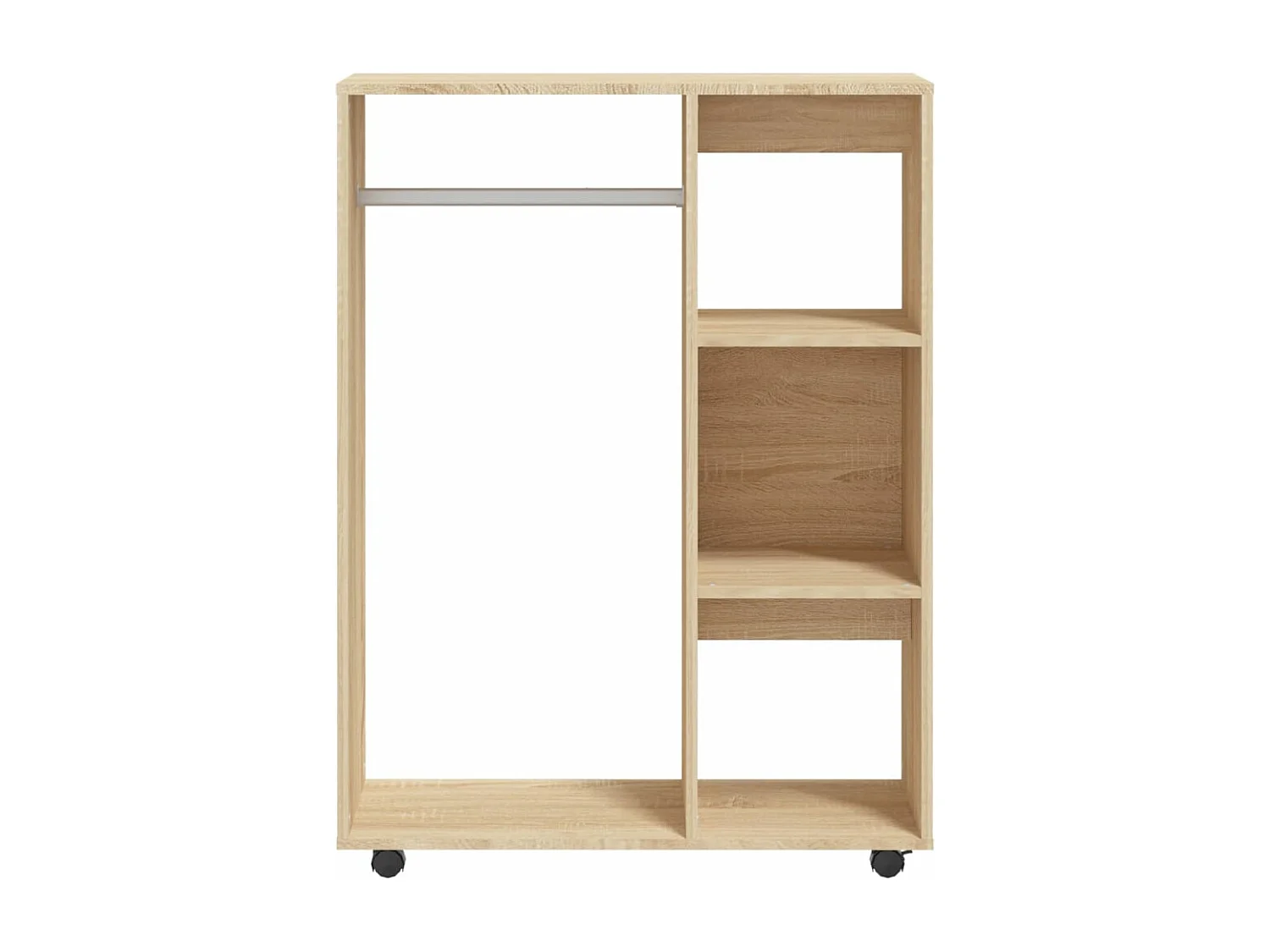 Armario madera de ingeniería color roble Sonoma 80x40x110 cm ES336179