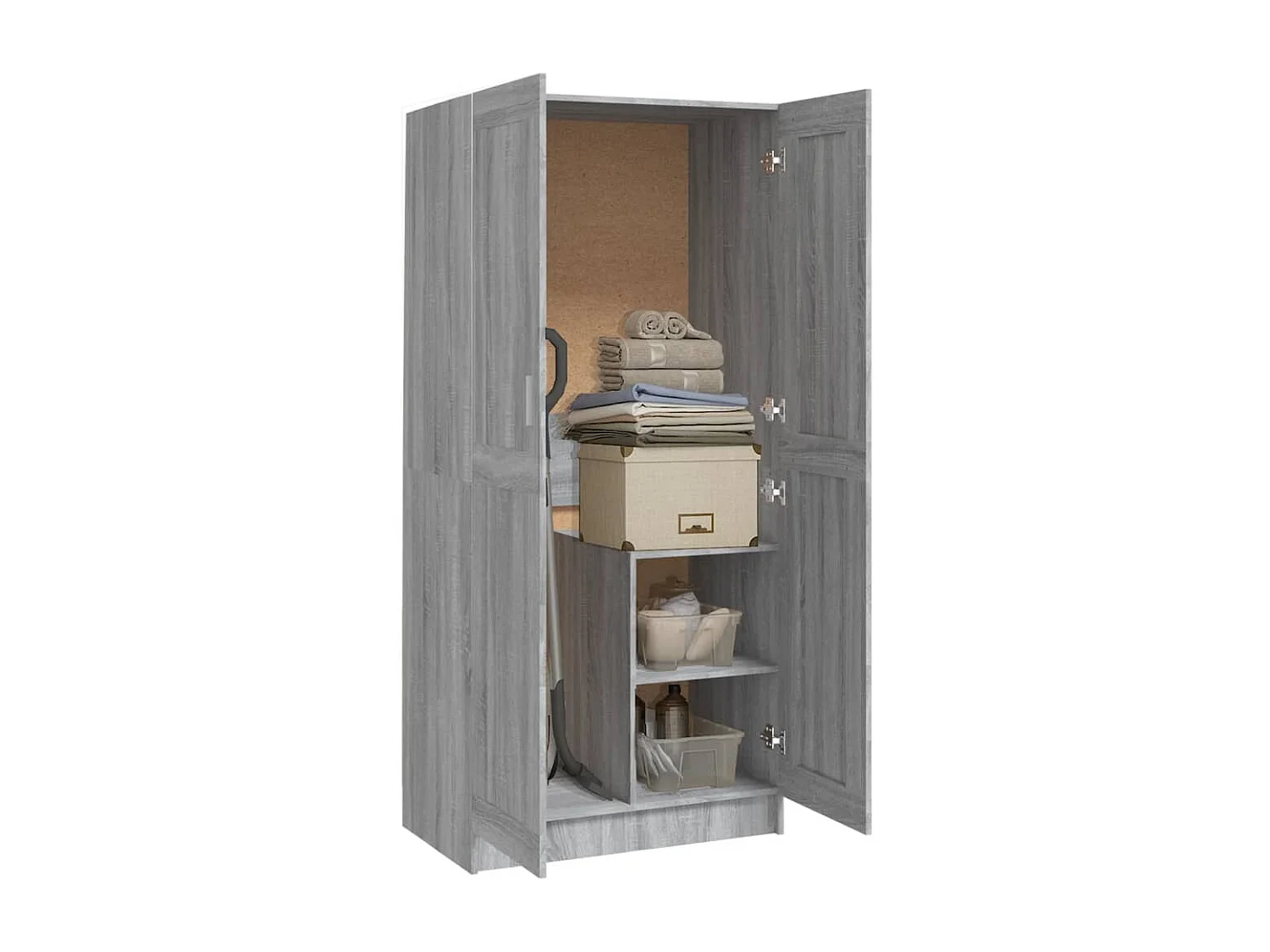 Garde-robe Sonoma gris 82,5x51,5x180 cm Bois d'ingénierie OFR63605 BonneVie Meuble