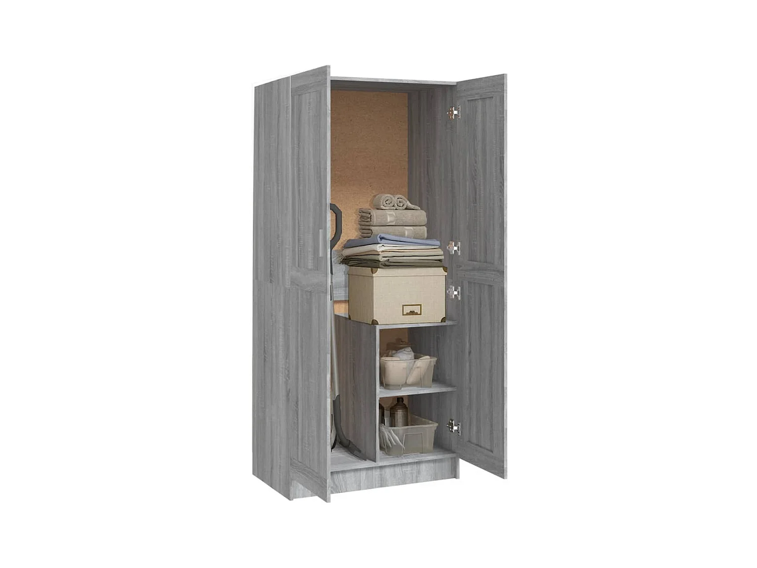 Garde-robe Sonoma gris 82,5x51,5x180 cm Bois d'ingénierie OFR63605 BonneVie Meuble