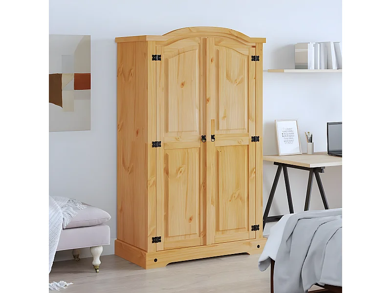 Kledingkast Mexicaans grenenhout Corona-stijl 2 deuren NL167215