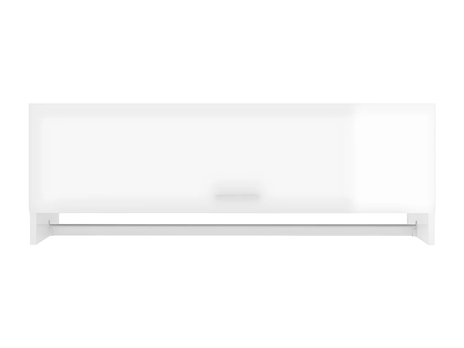 Garde-robe Blanc brillant 100x32,5x35 cm Aggloméré OFR80267 BonneVie Meuble