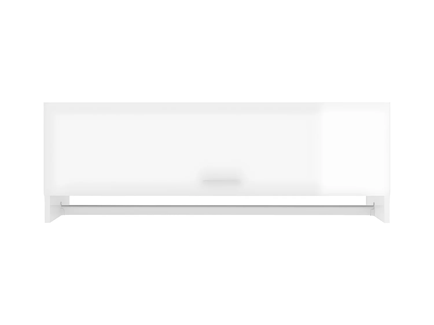 Armario de madera contrachapada blanco brillante 100x32,5x35 cm ES155055