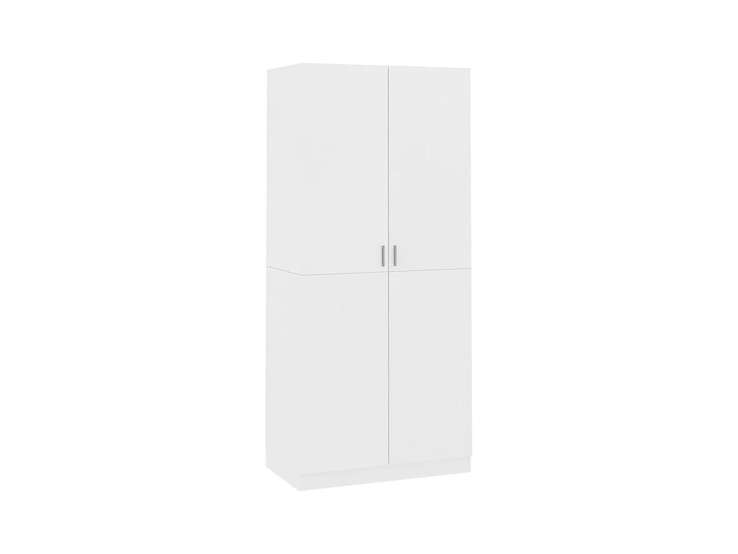 Garde-robe Blanc 90x52x200 cm Aggloméré OFR98924 BonneVie Meuble