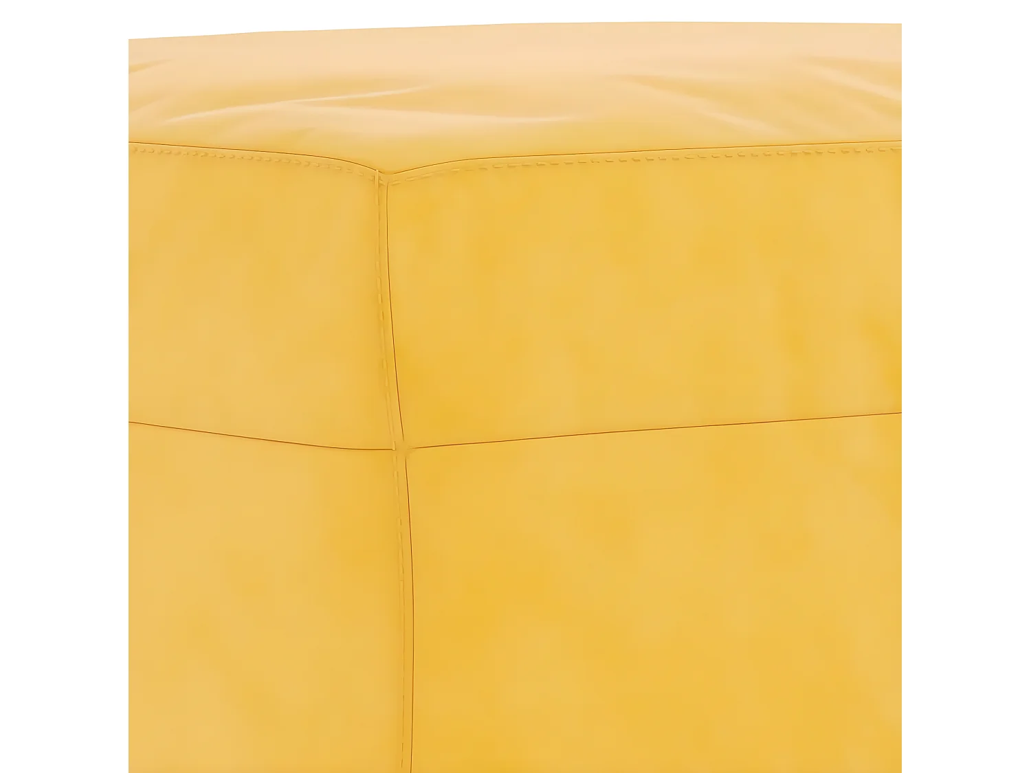 Banc chic Jaune 70x35x41 cm Velours -ASAF29334