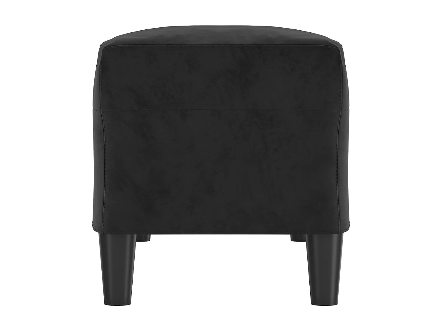 Banc chic Noir 100x35x41 cm Velours -ASAF38956