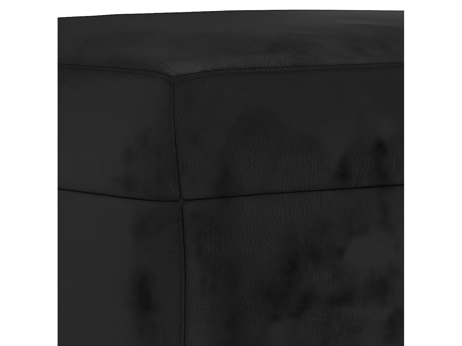 Banc chic Noir 70x35x41 cm Similicuir -ASAF65366