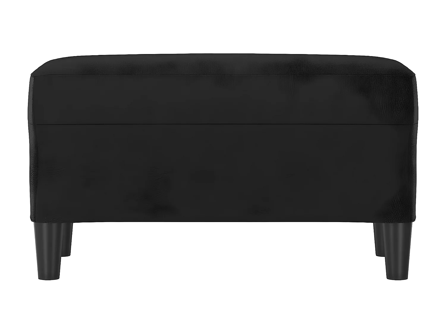 Bankje 70x35x41 cm kunstleer zwart NL429903