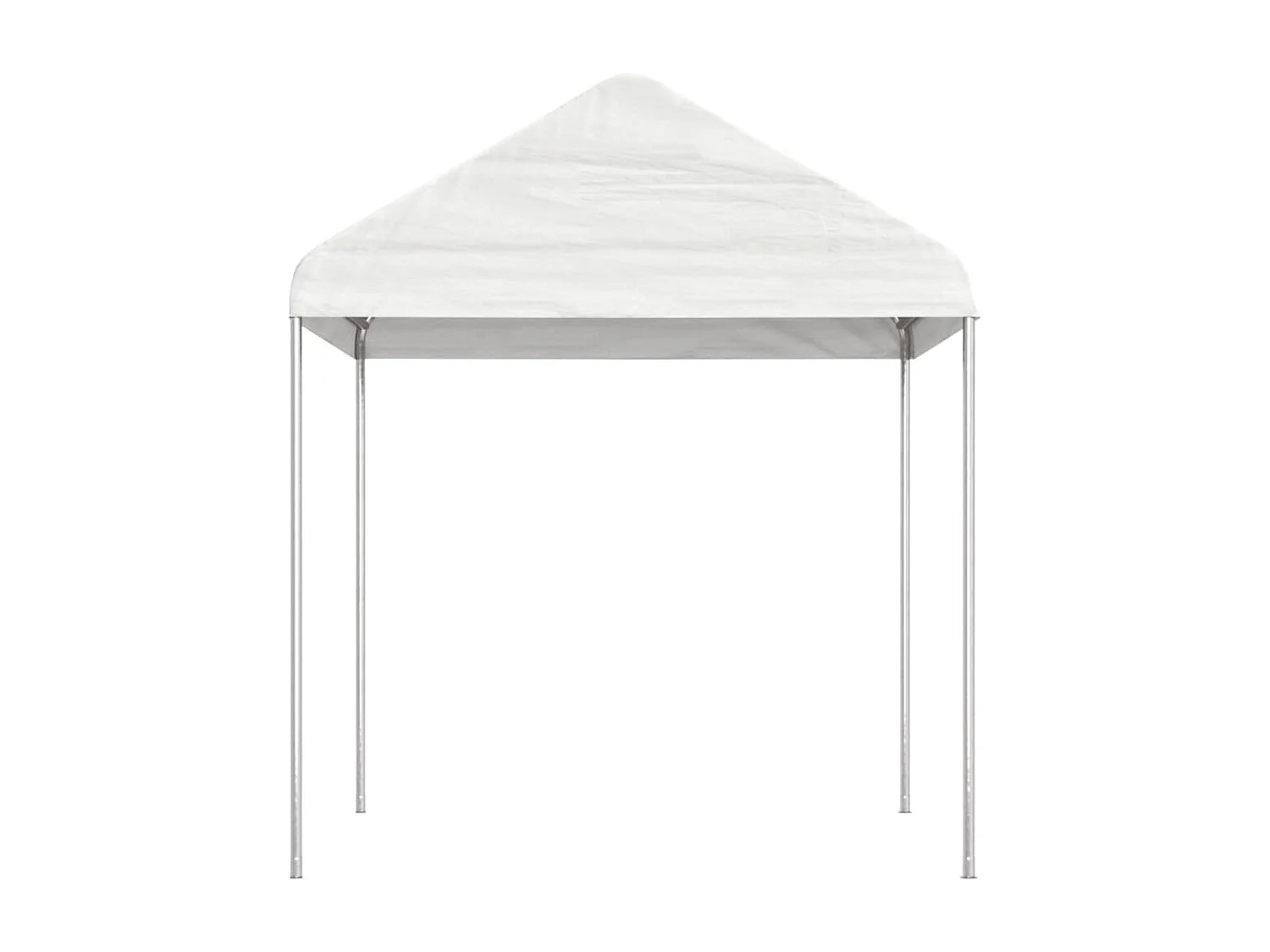 Gazebo - Tenda de recepção com telhado 8,92x2,28x2,69 m polietileno branco PT334503