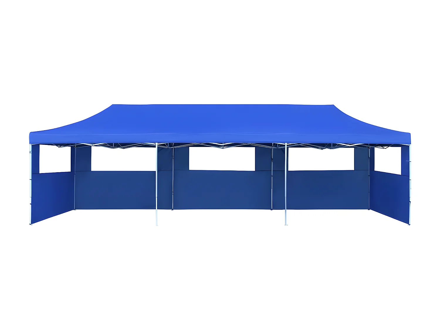 Carpa plegable Pop-up con 5 paredes laterales 3x9 m azul ES447483