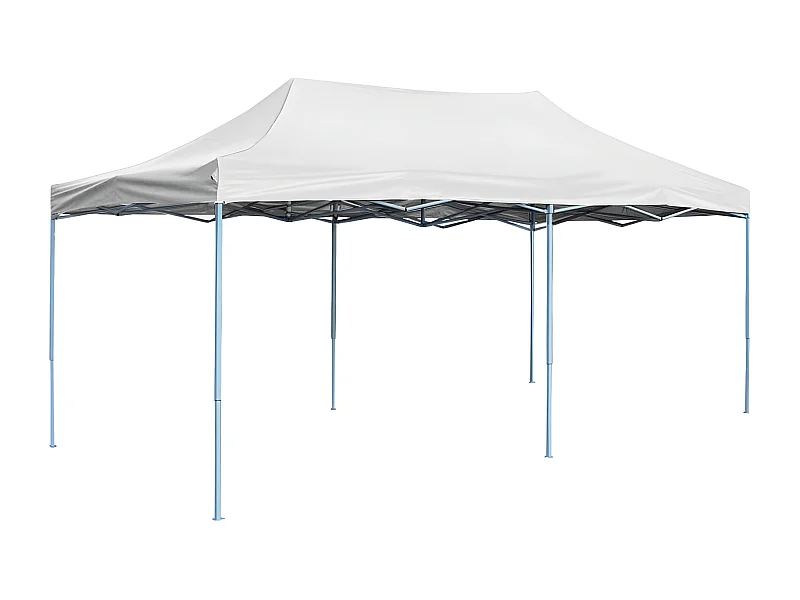 Carpa plegable profesional acero blanco 3x6 m ES238045
