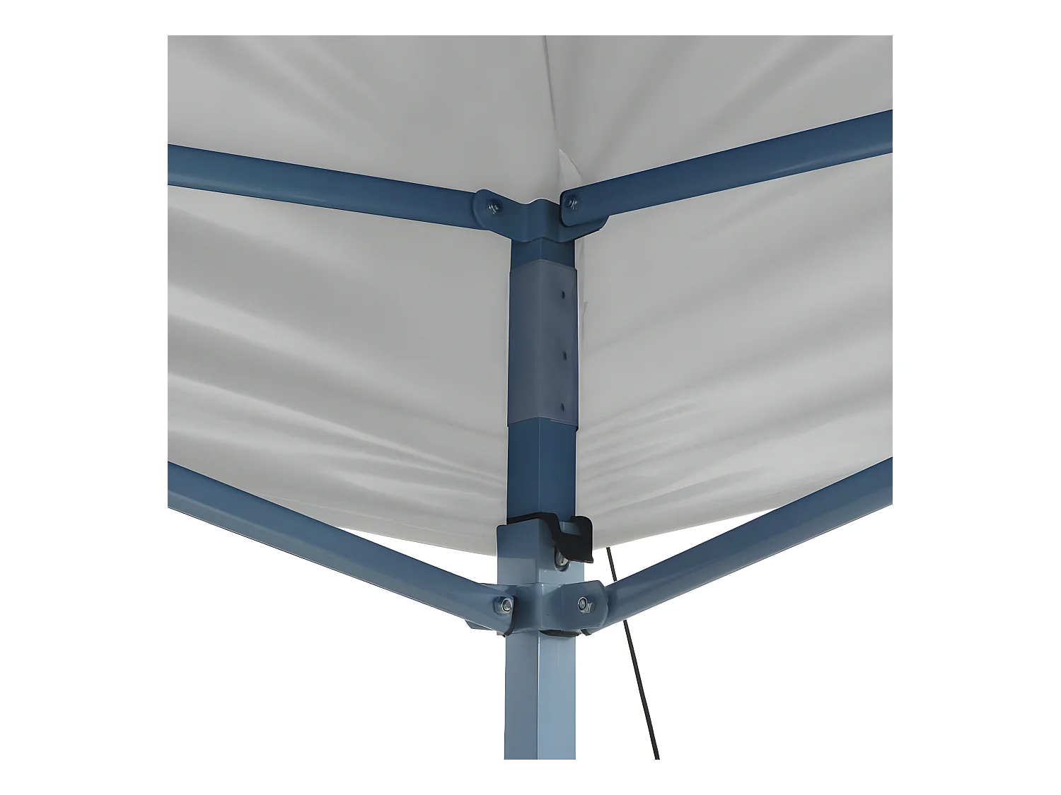 Partytent inklapbaar 3x6 m staal wit NL226982