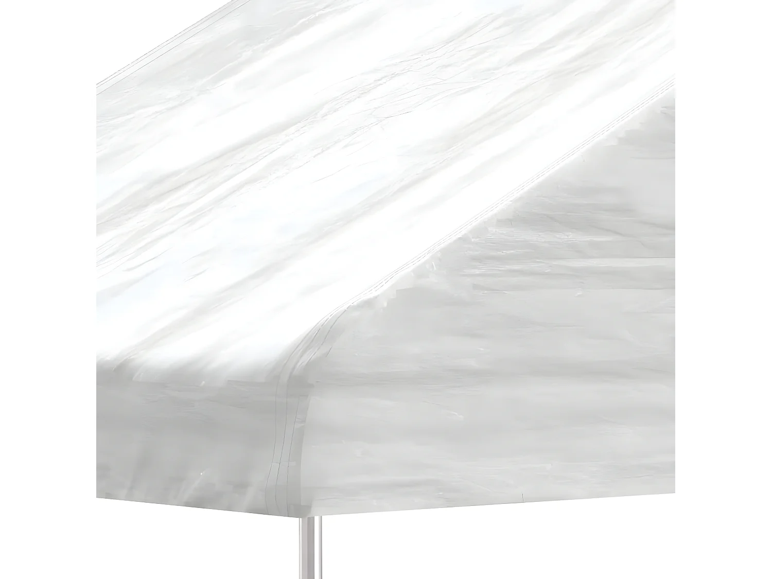 Gazebo - Tenda de recepção com telhado 11,15x2,28x2,69 m polietileno branco PT852084