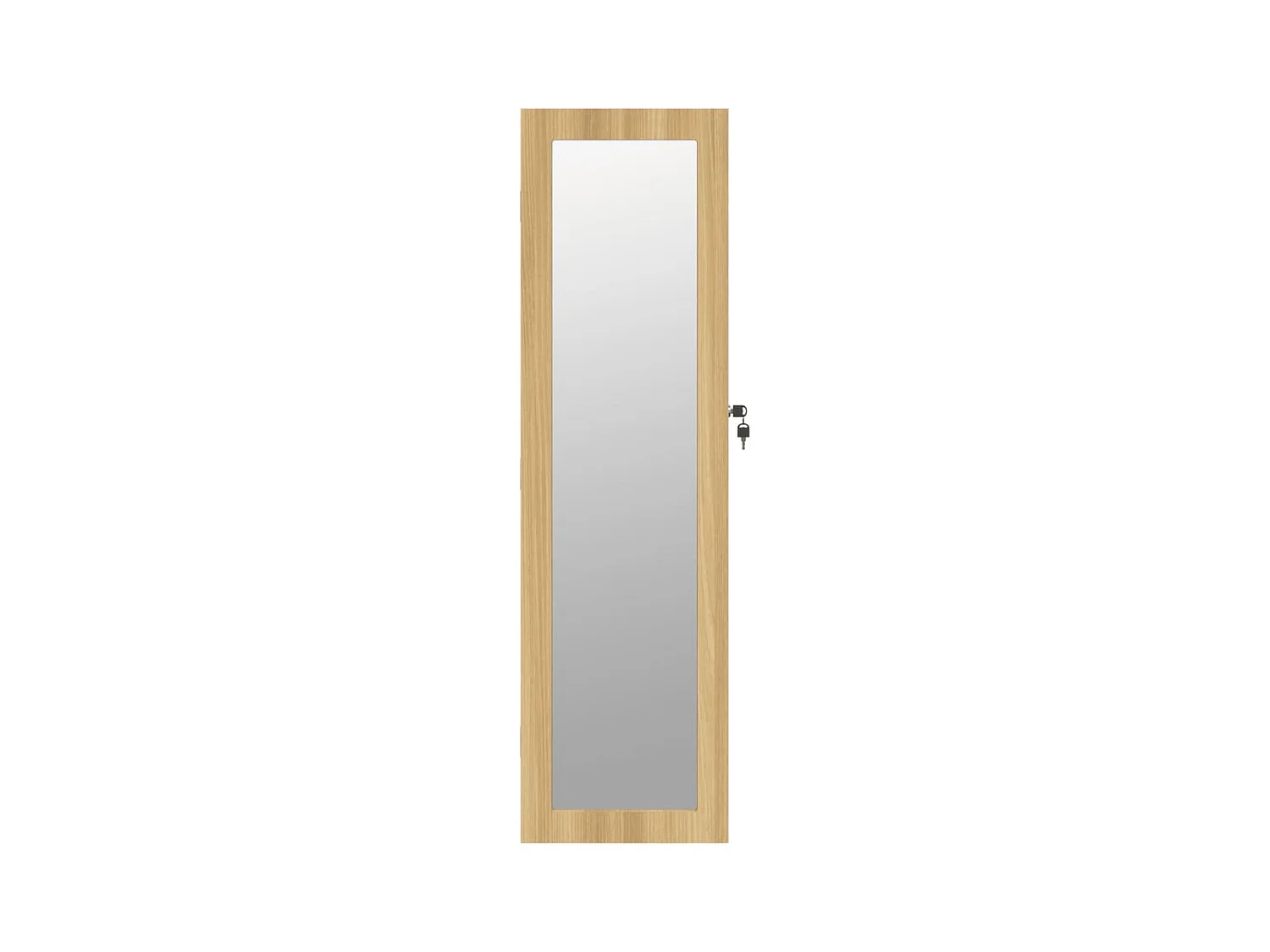 Armadio Portagioie con Specchio a Muro 30x8,5x106 cm CFW56377