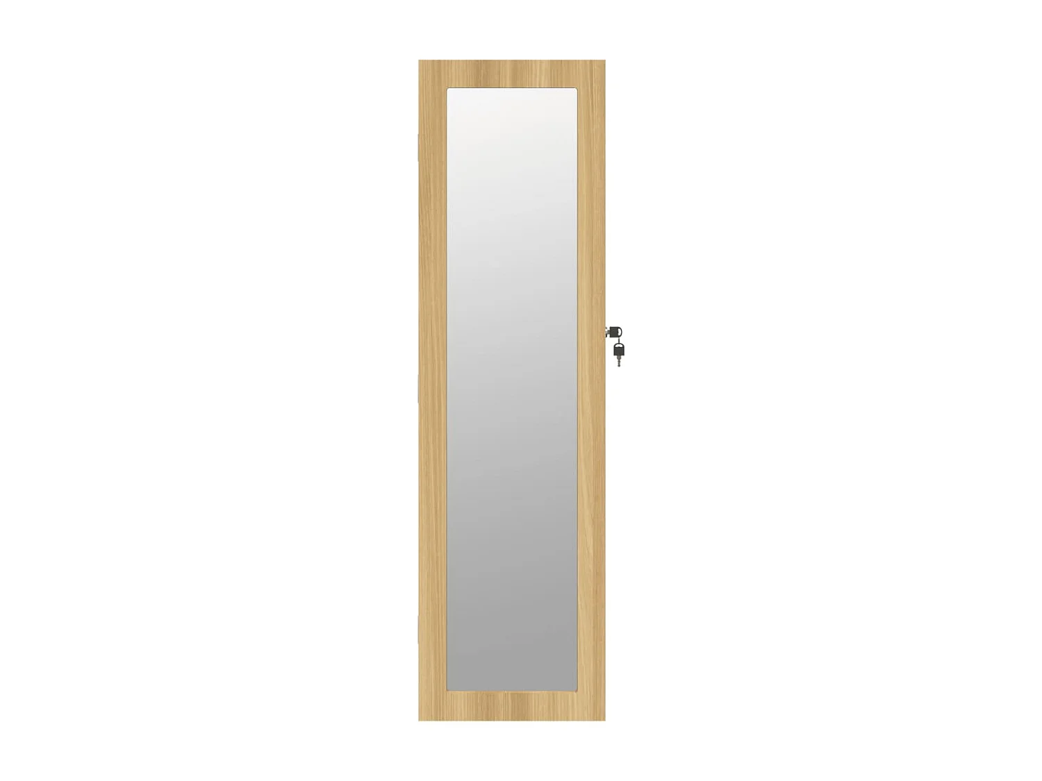 Armoire à bijoux avec miroir murale 30x8,5x106 cm OFR12437 BonneVie Meuble