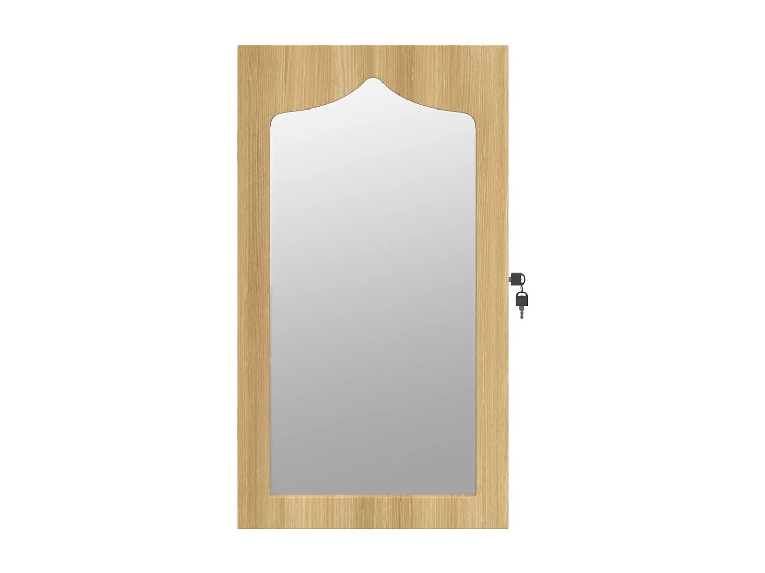 Armoire à bijoux avec miroir murale 37,5x10x67 cm OFR65665 BonneVie Meuble
