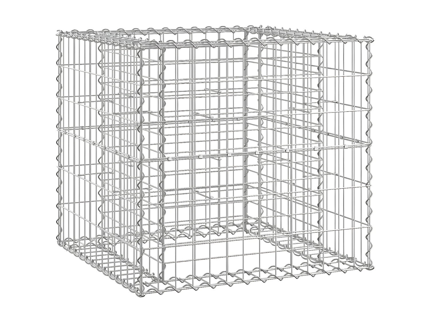 Banc de jardin avec panier en gabion bois massif de douglas PEWV41349
