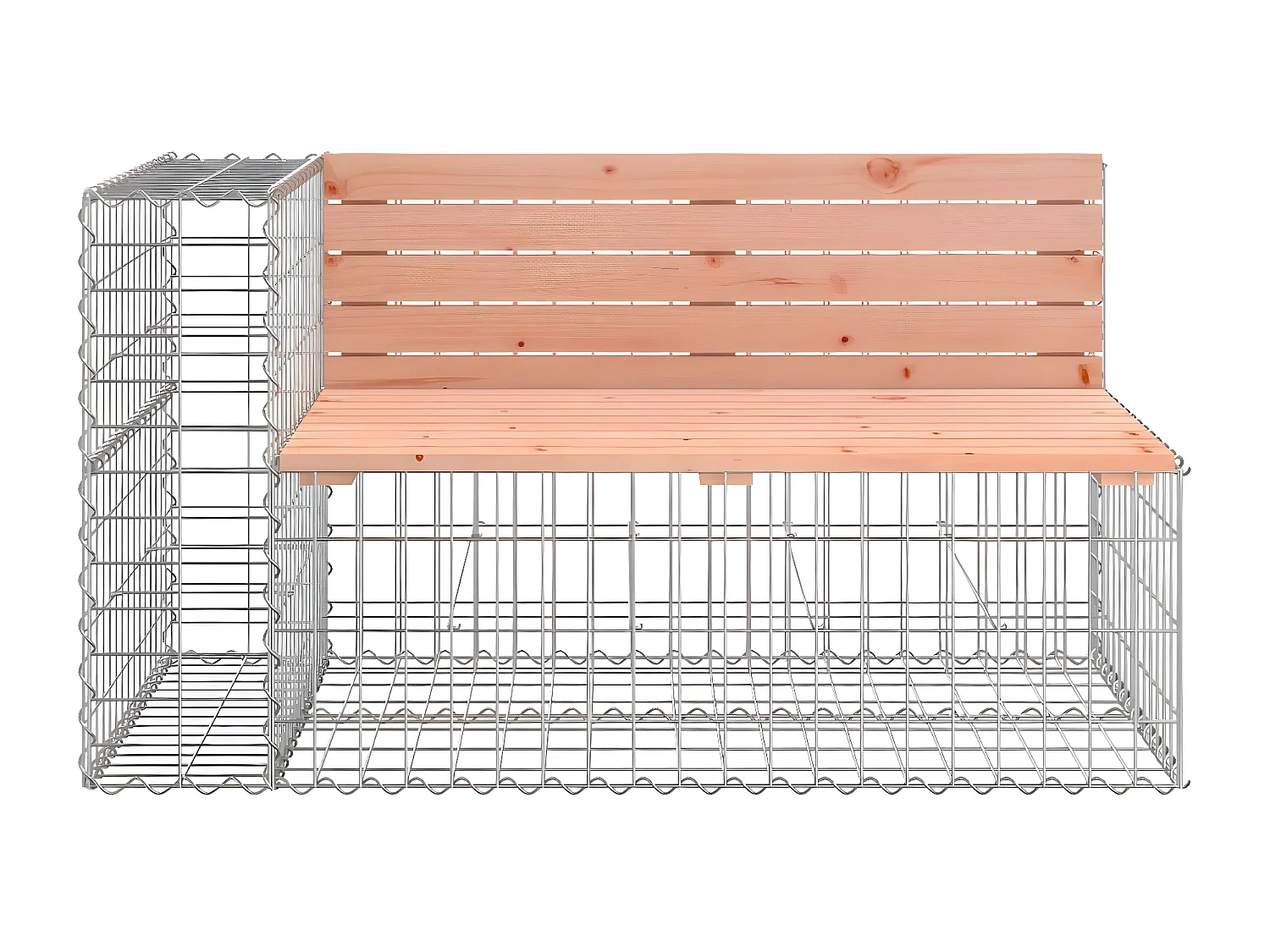 Tuinbank met schanskorf massief douglashout NL733523