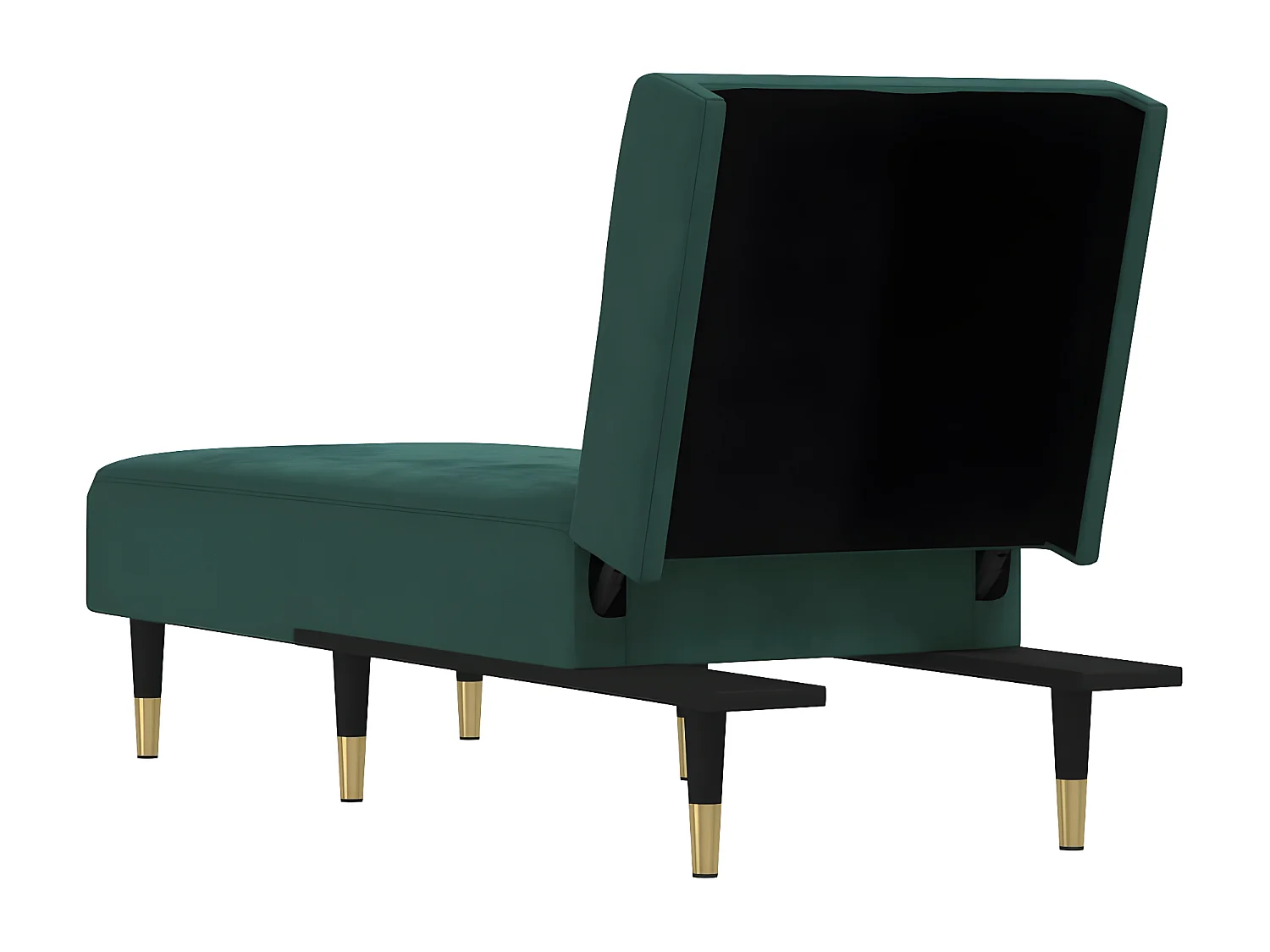 Canapé convertible vert foncé velours LSJ7307