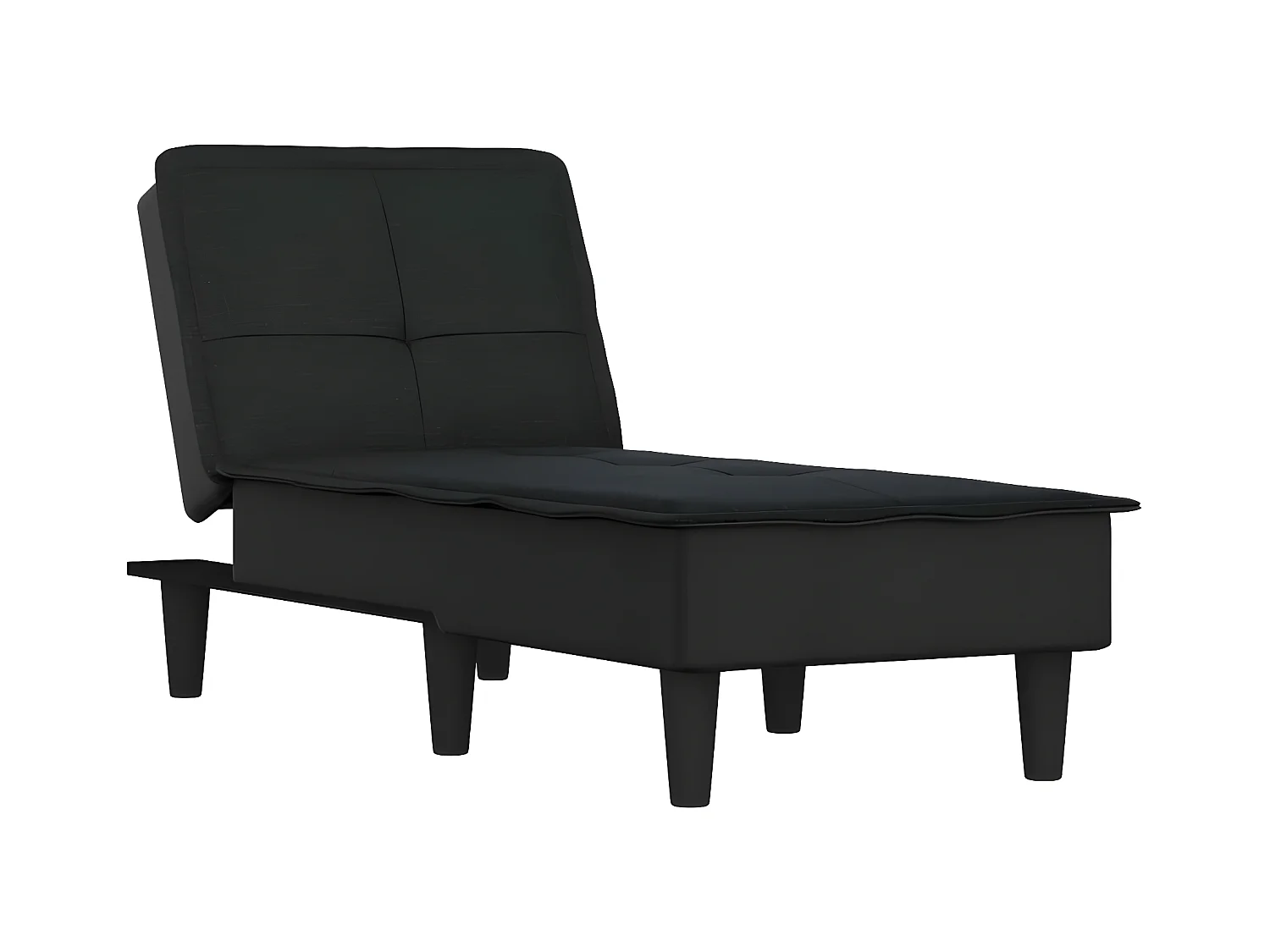 Chaise longue tecido preto PT880301