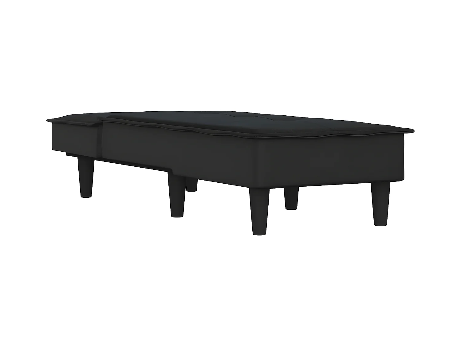 Chaise longue tecido preto PT880301